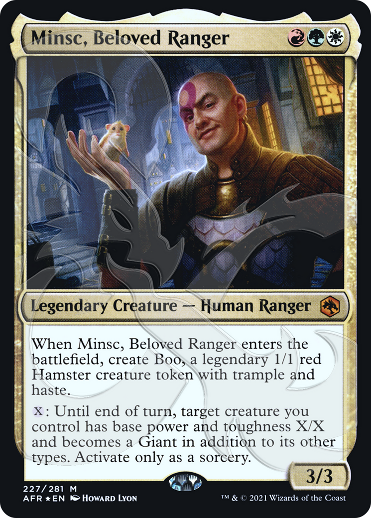 Minsc, Beloved Ranger (Ampersand Promo) [Dungeons & Dragons: Adventures in the Forgotten Realms Promos] | Grognard Games