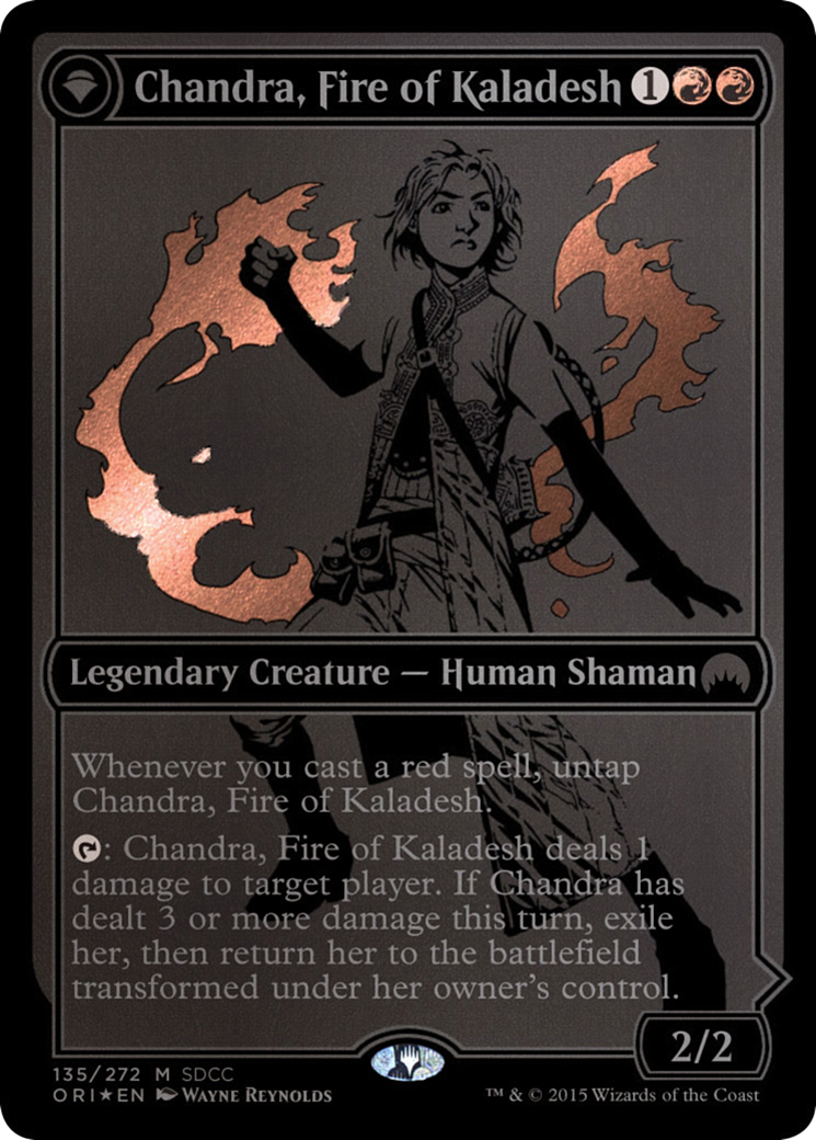 Chandra, Fire of Kaladesh // Chandra, Roaring Flame [San Diego Comic-Con 2015] | Grognard Games
