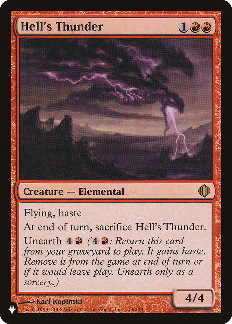 Hell's Thunder [The List] | Grognard Games