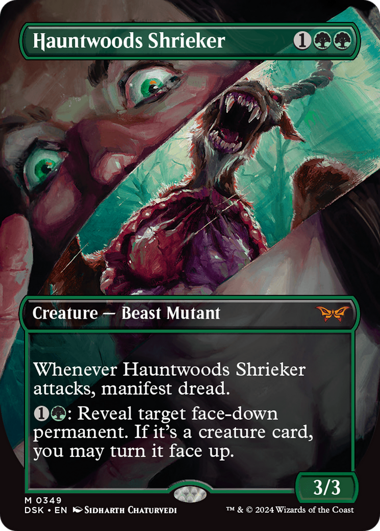 Hauntwoods Shrieker (Borderless) [Duskmourn: House of Horror] | Grognard Games