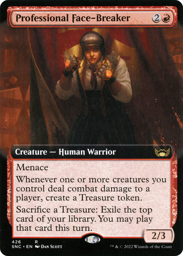Professional Face-Breaker (Extended Art) [Streets of New Capenna] | Grognard Games