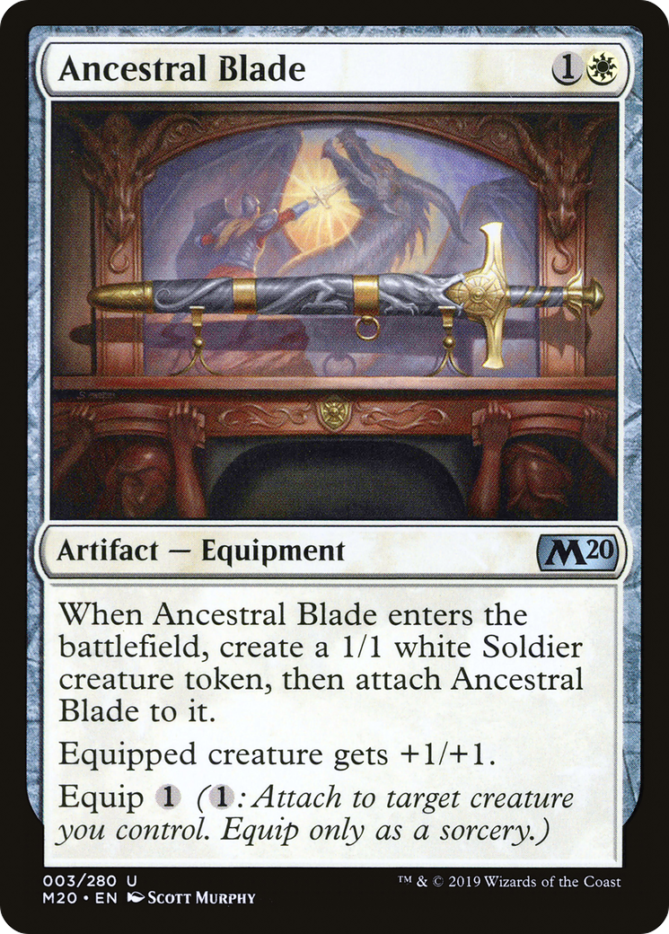 Ancestral Blade [Core Set 2020] | Grognard Games