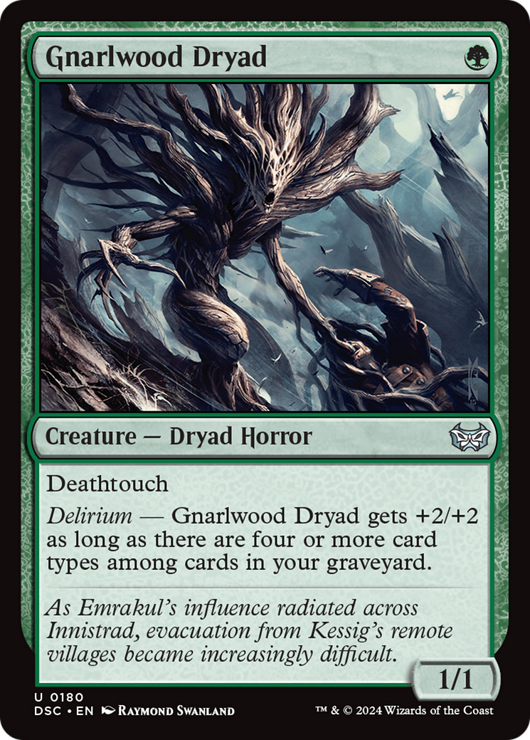 Gnarlwood Dryad [Duskmourn: House of Horror Commander] | Grognard Games