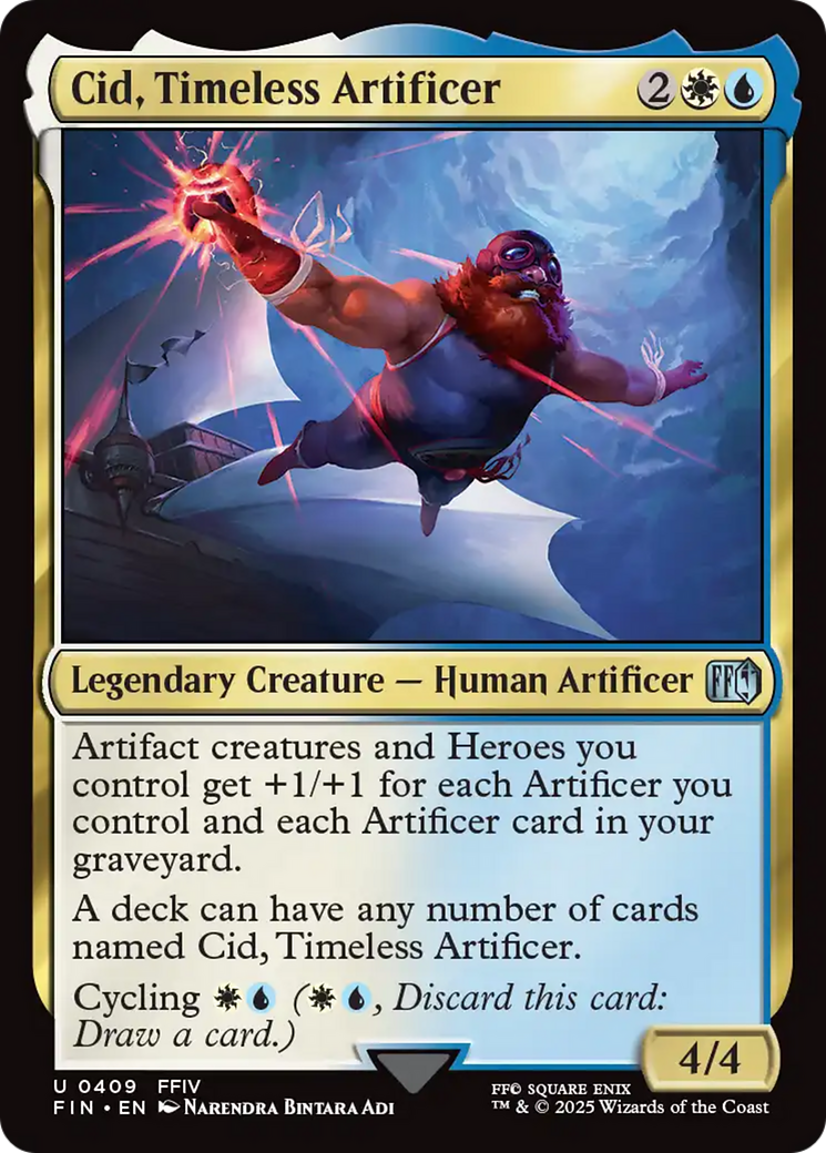 Cid, Timeless Artificer (0409) (FIN-409) - FINAL FANTASY Foil | Grognard Games