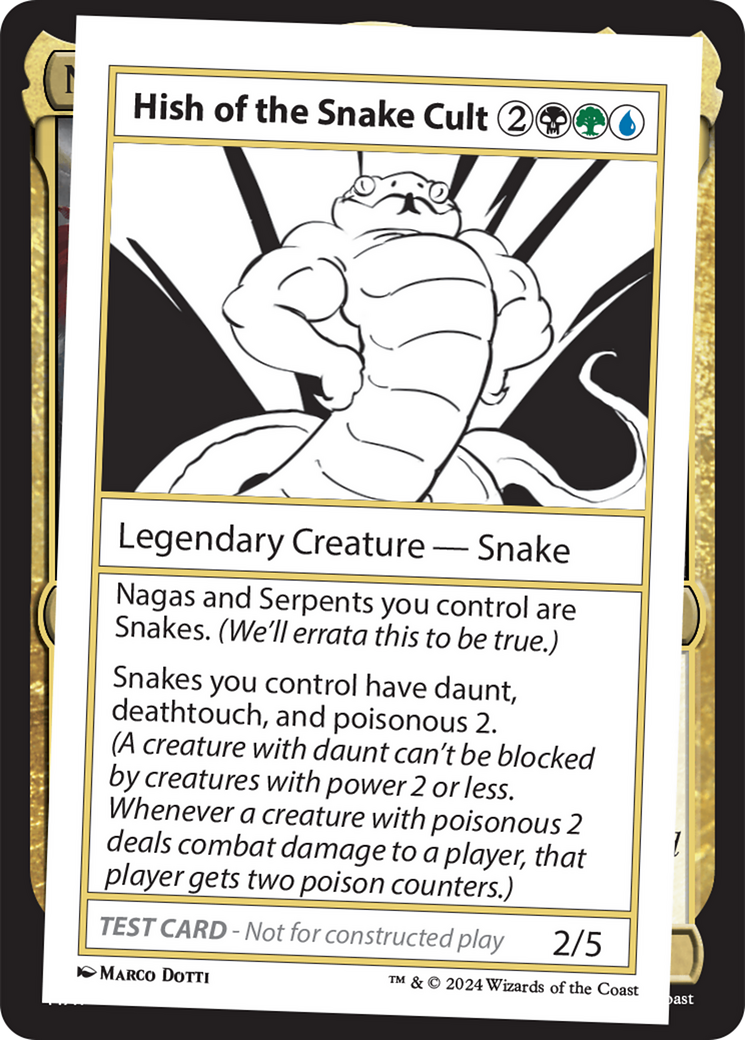 Hish of the Snake Cult [Mystery Booster 2 Playtest Cards] | Grognard Games