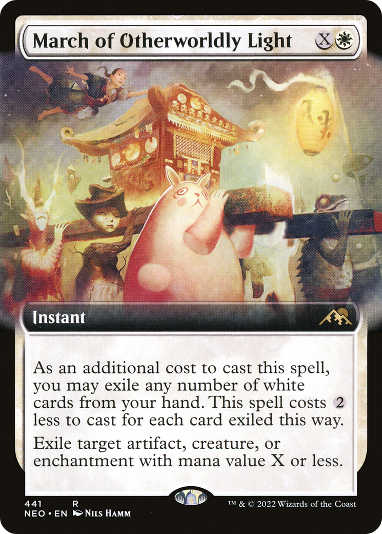 March of Otherworldly Light (Extended Art) [Kamigawa: Neon Dynasty] | Grognard Games
