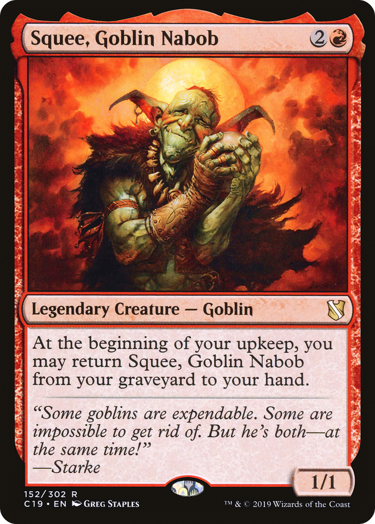 Squee, Goblin Nabob [Commander 2019] | Grognard Games