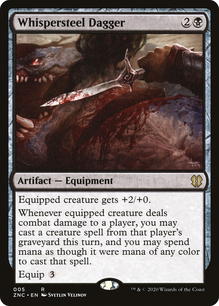 Whispersteel Dagger [Zendikar Rising Commander] | Grognard Games