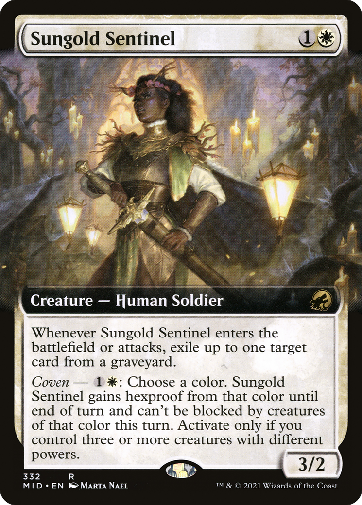 Sungold Sentinel (Extended) [Innistrad: Midnight Hunt] | Grognard Games
