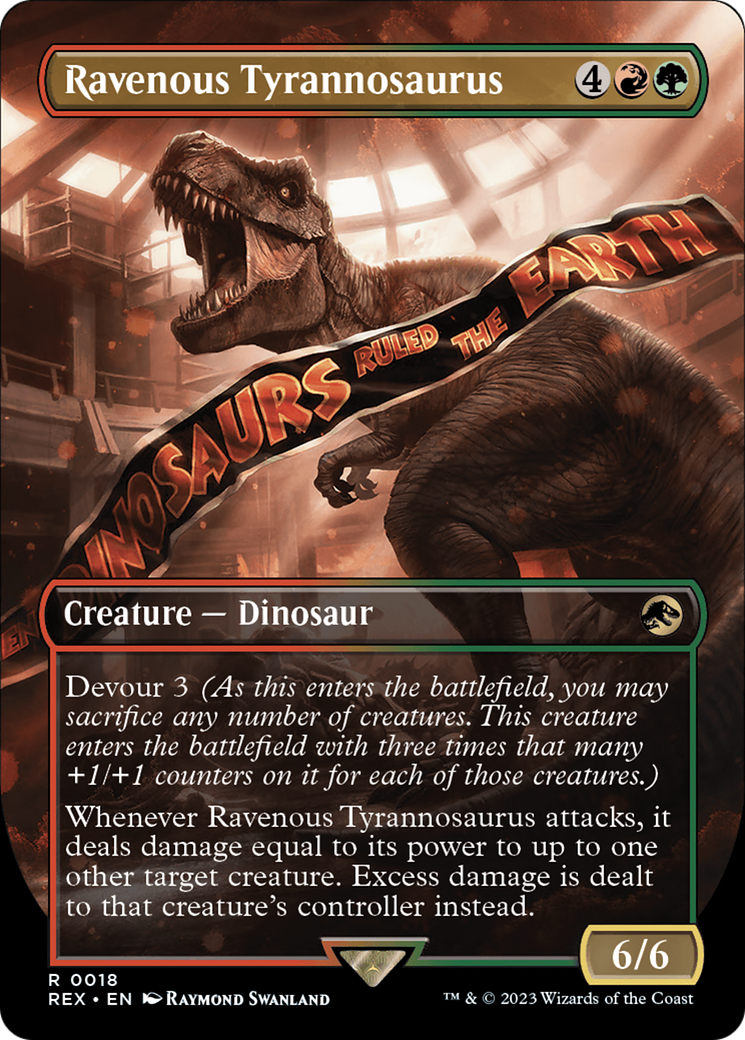 Ravenous Tyrannosaurus (Borderless) [Jurassic World Collection] | Grognard Games
