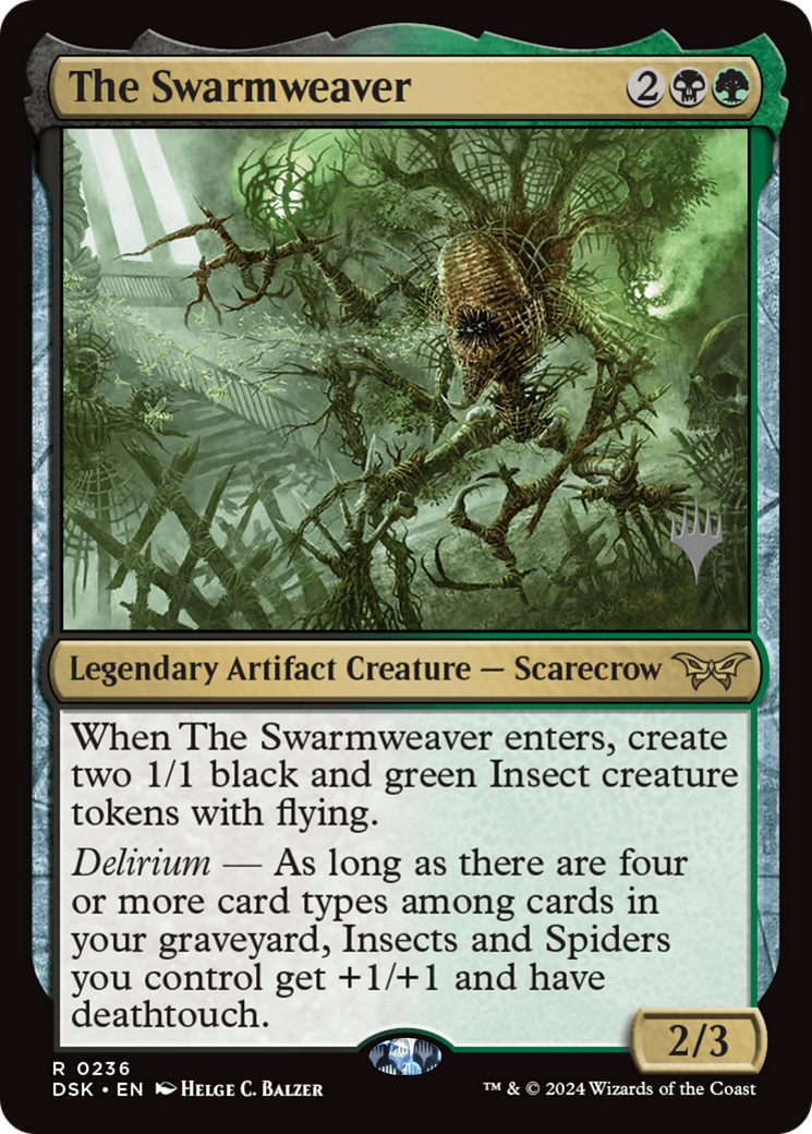 The Swarmweaver (0236) (Promo Pack) [Duskmourn: House of Horror Promos] | Grognard Games