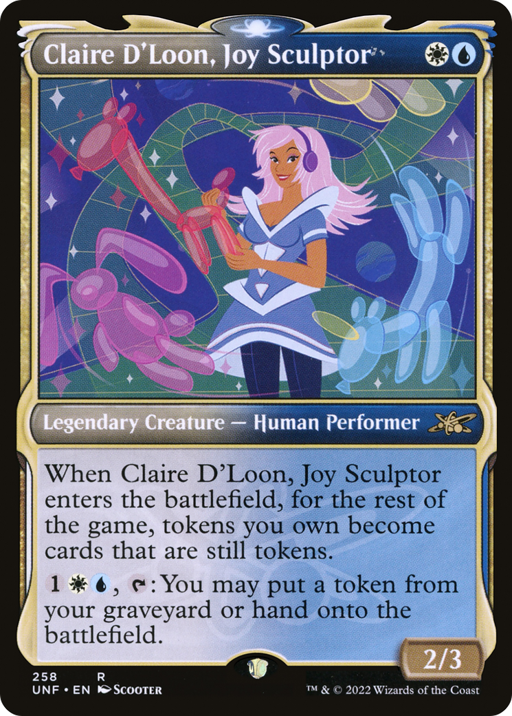 Claire D'Loon, Joy Sculptor (Showcase) [Unfinity] | Grognard Games