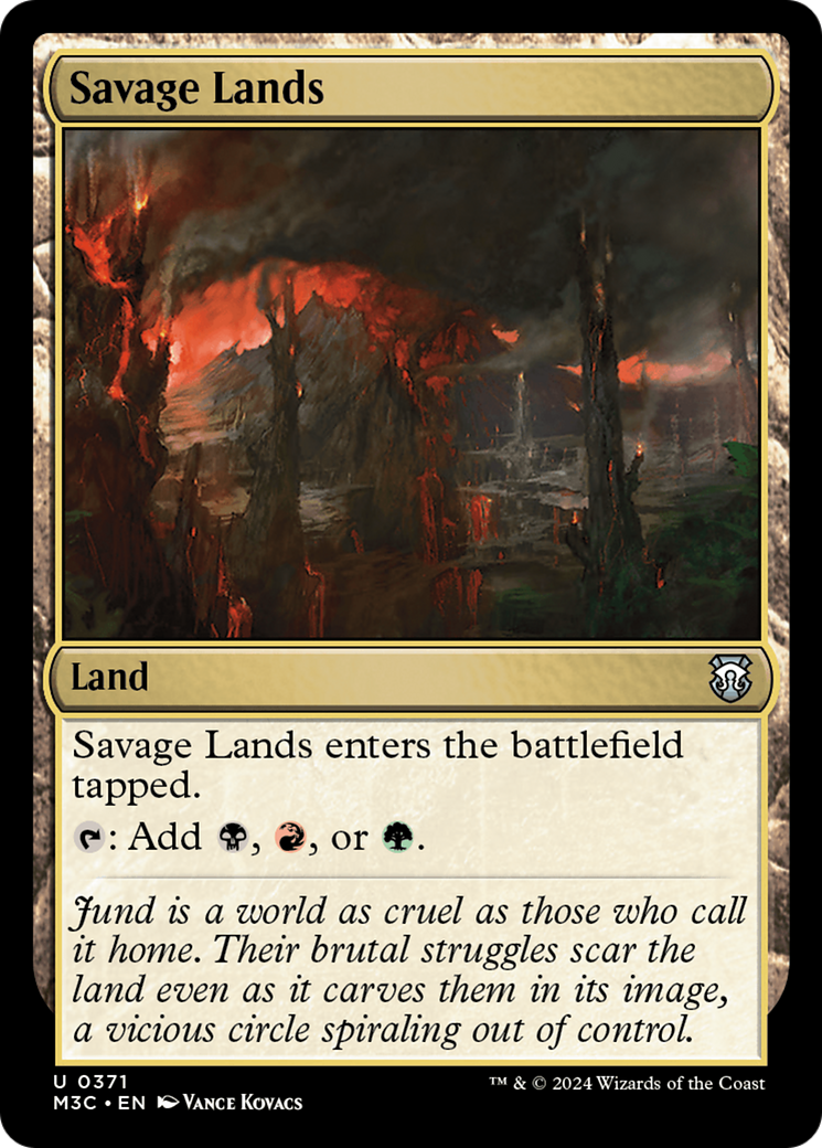 Savage Lands (Ripple Foil) [Modern Horizons 3 Commander] | Grognard Games