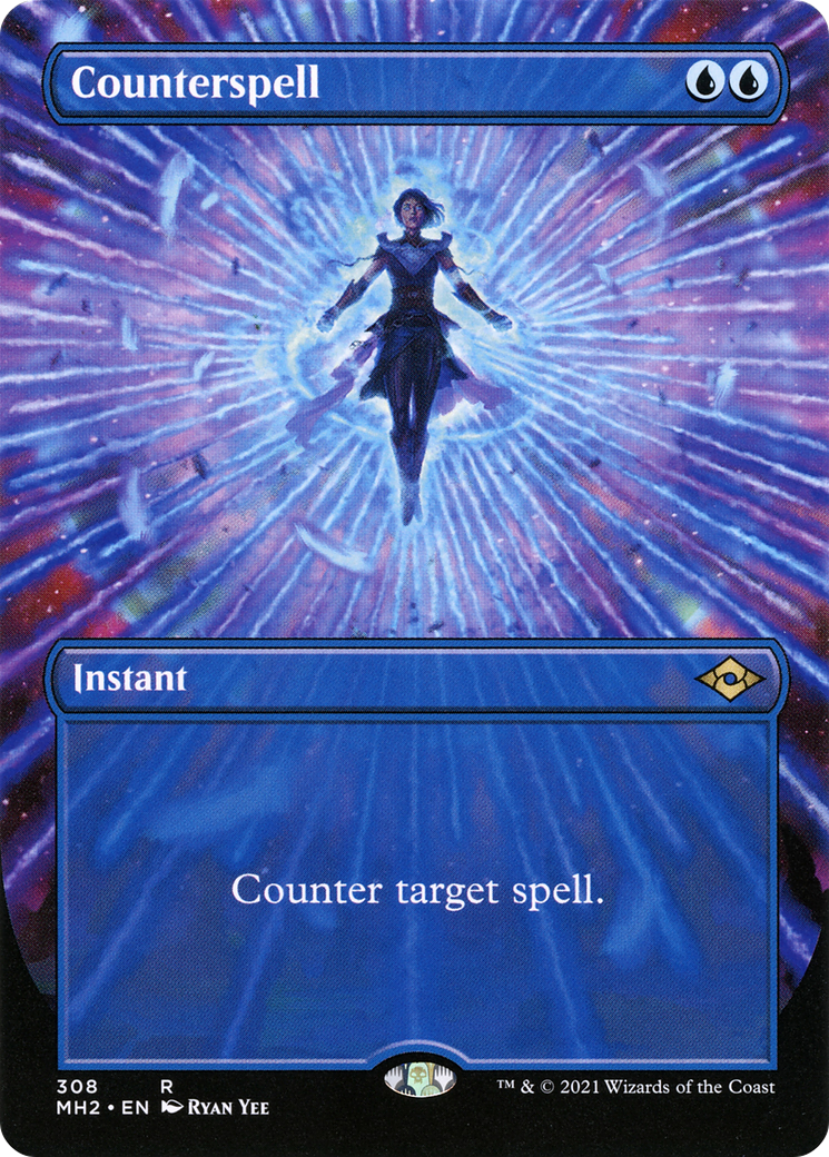 Counterspell (Borderless Alternate Art) [Modern Horizons 2] | Grognard Games