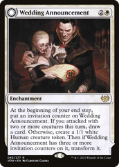 Wedding Announcement // Wedding Festivity (VOW-045) - Innistrad: Crimson Vow: (Double Faced Transform) Foil | Grognard Games