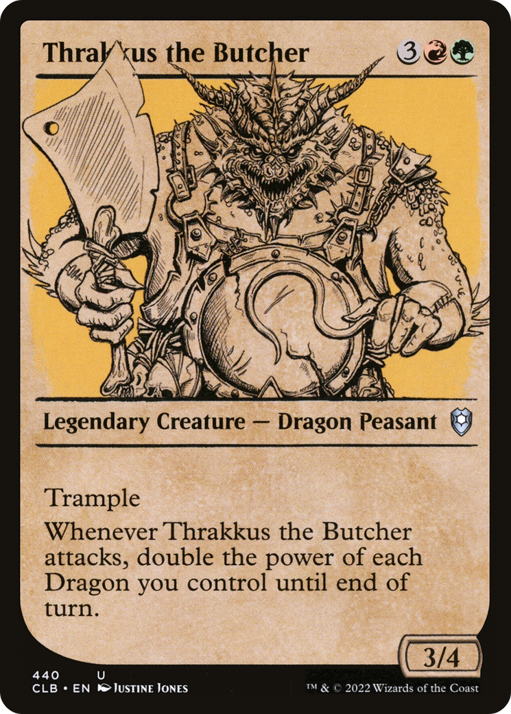 Thrakkus the Butcher (Showcase) [Commander Legends: Battle for Baldur's Gate] | Grognard Games