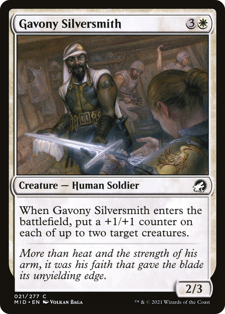 Gavony Silversmith [Innistrad: Midnight Hunt] | Grognard Games