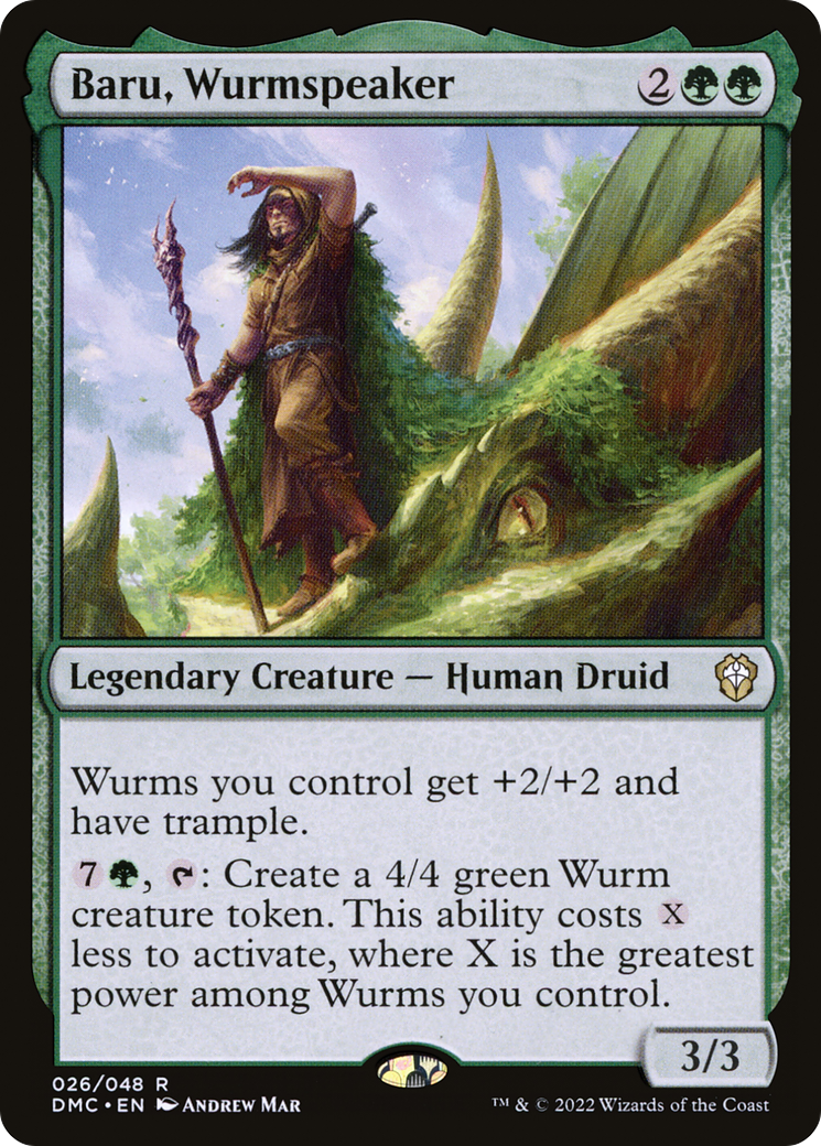 Baru, Wurmspeaker [Dominaria United Commander] | Grognard Games