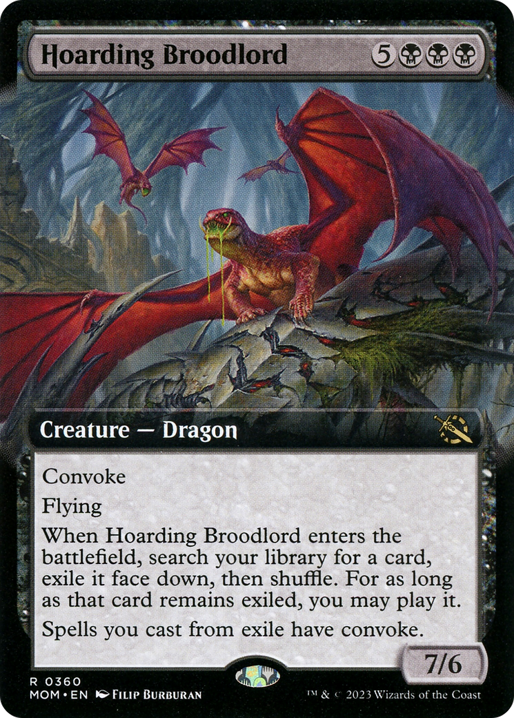 Hoarding Broodlord (MOM-360) - March of the Machine: (Extended Art) Foil | Grognard Games