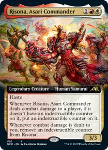 Risona, Asari Commander (Extended Art) [Kamigawa: Neon Dynasty] | Grognard Games