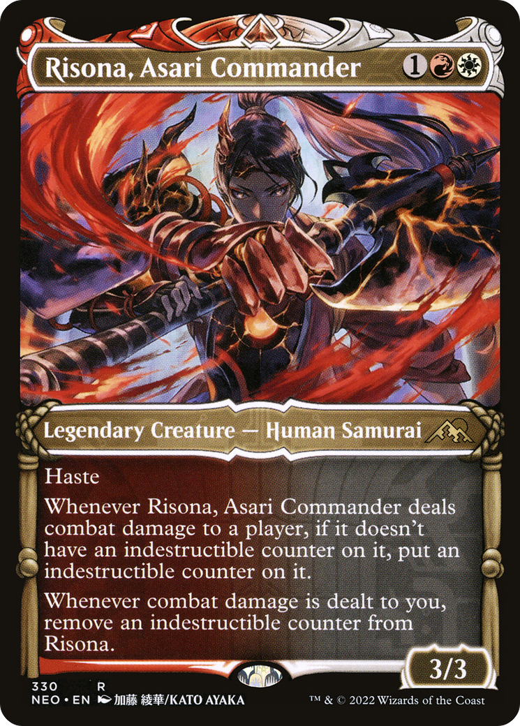 Risona, Asari Commander (Showcase Samurai) [Kamigawa: Neon Dynasty] | Grognard Games
