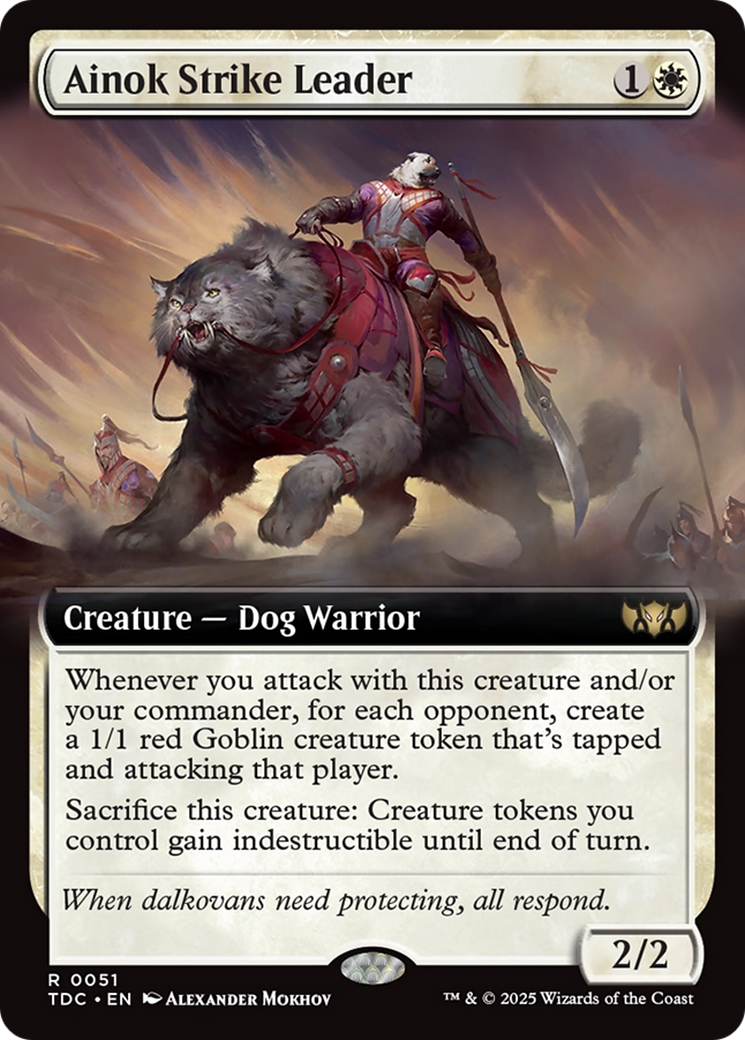 Ainok Strike Leader (Extended Art) [Tarkir: Dragonstorm Commander] | Grognard Games