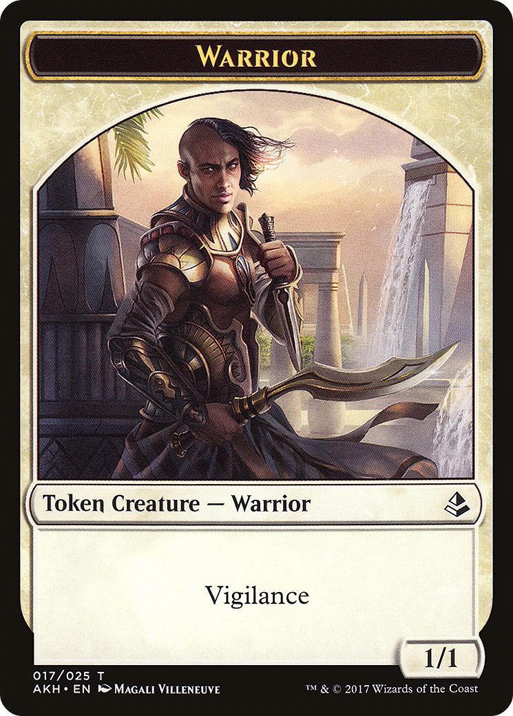 Warrior (AKH-017) - Amonkhet Tokens Foil | Grognard Games