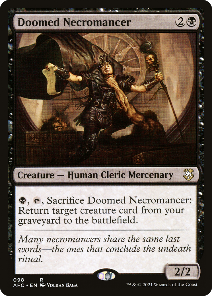 Doomed Necromancer [Dungeons & Dragons: Adventures in the Forgotten Realms Commander] | Grognard Games