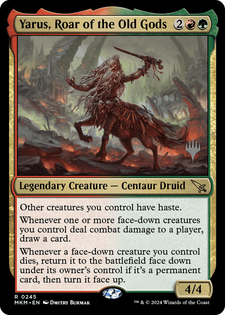 Yarus, Roar of the Old Gods (Promo Pack) [Murders at Karlov Manor Promos] | Grognard Games