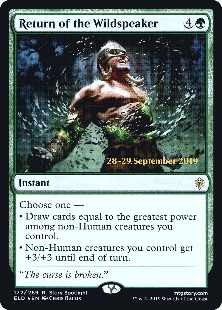 Return of the Wildspeaker  [Throne of Eldraine Prerelease Promos] | Grognard Games