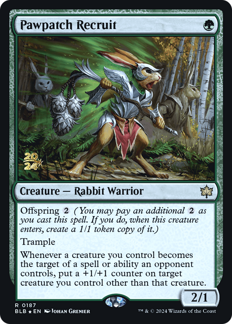 Pawpatch Recruit [Bloomburrow Prerelease Promos] | Grognard Games