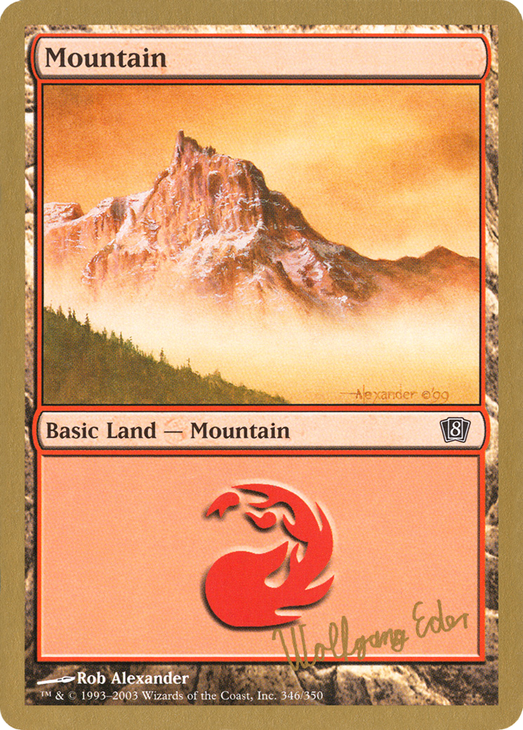 Mountain (we346) (Wolfgang Eder) [World Championship Decks 2003] | Grognard Games