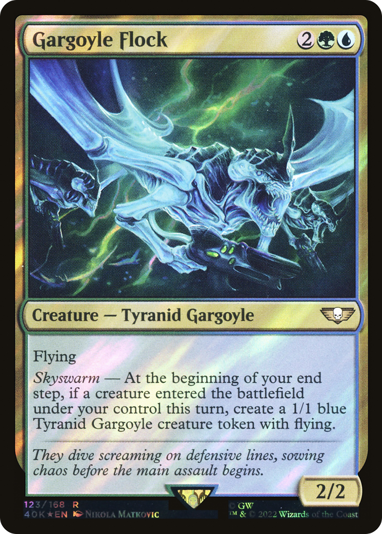 Gargoyle Flock (Surge Foil) [Universes Beyond: Warhammer 40,000] | Grognard Games