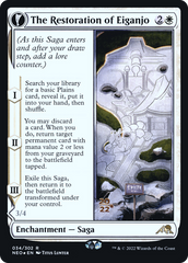 The Restoration of Eiganjo // Architect of Restoration [Kamigawa: Neon Dynasty Prerelease Promos] | Grognard Games