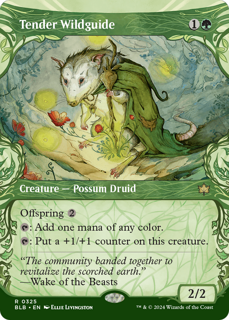Tender Wildguide (Showcase) [Bloomburrow] | Grognard Games