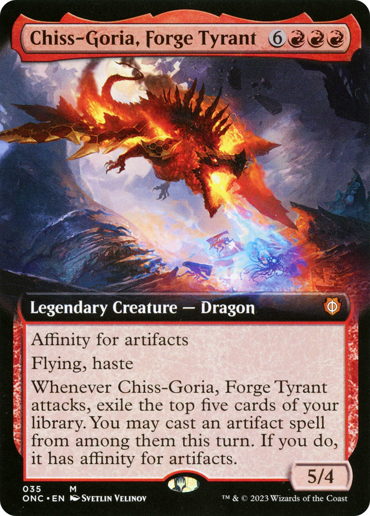 Chiss-Goria, Forge Tyrant (Extended Art) [Phyrexia: All Will Be One Commander] | Grognard Games