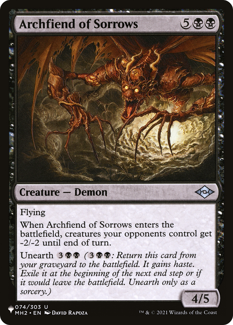 Archfiend of Sorrows [The List] | Grognard Games