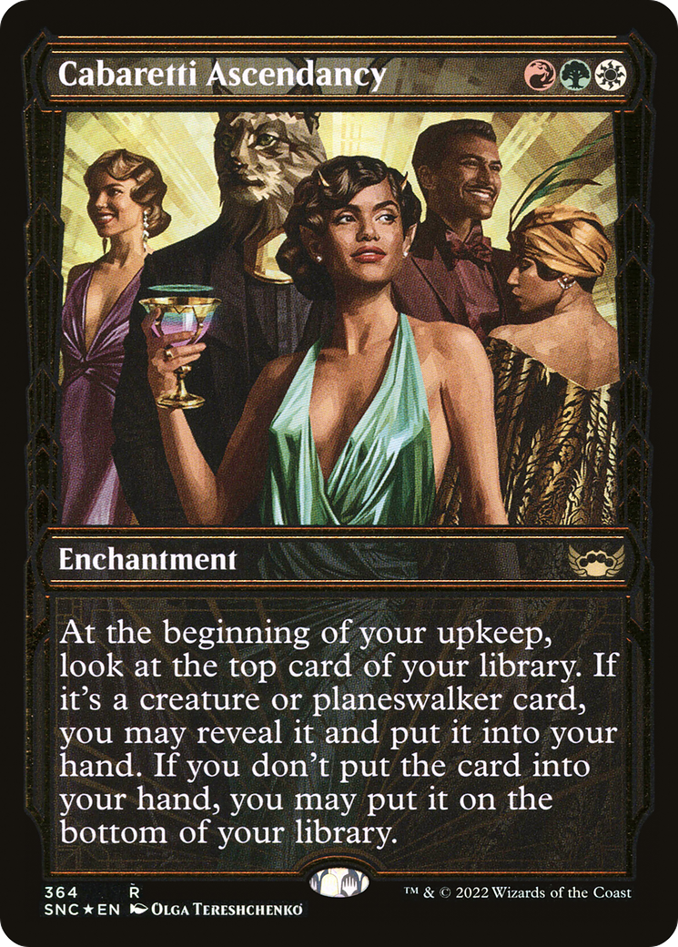 Cabaretti Ascendancy (Showcase Golden Age Gilded Foil) [Streets of New Capenna] | Grognard Games