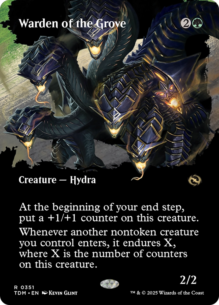 Warden of the Grove (Borderless) [Tarkir: Dragonstorm] | Grognard Games