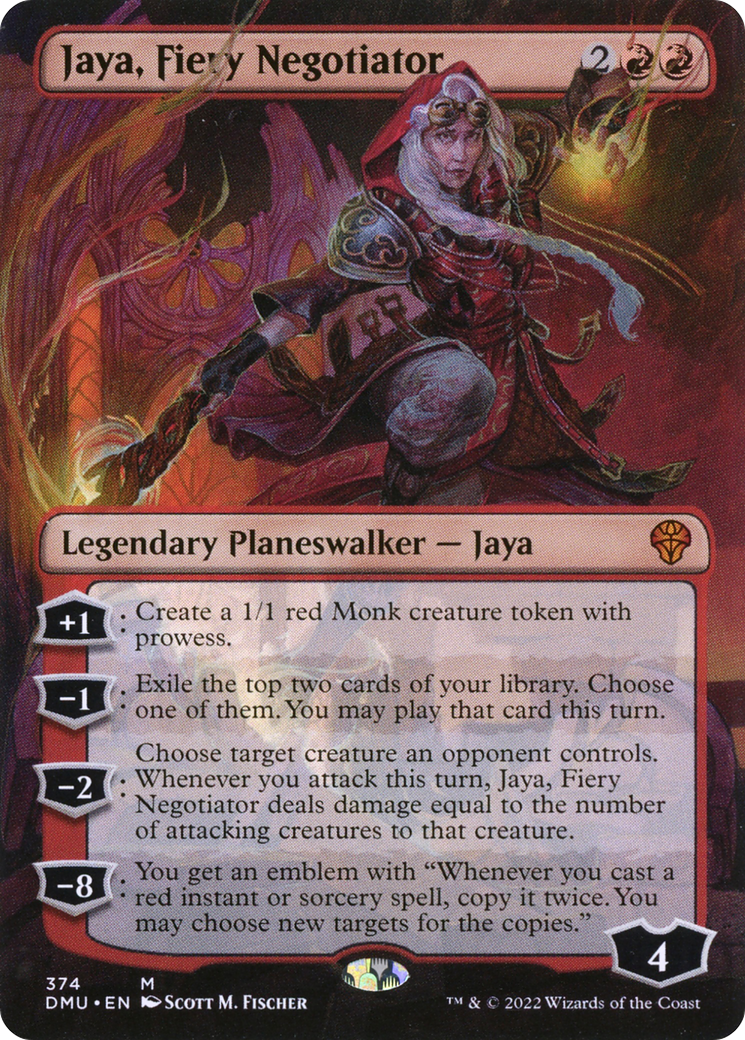 Jaya, Fiery Negotiator (Borderless) [Dominaria United] | Grognard Games