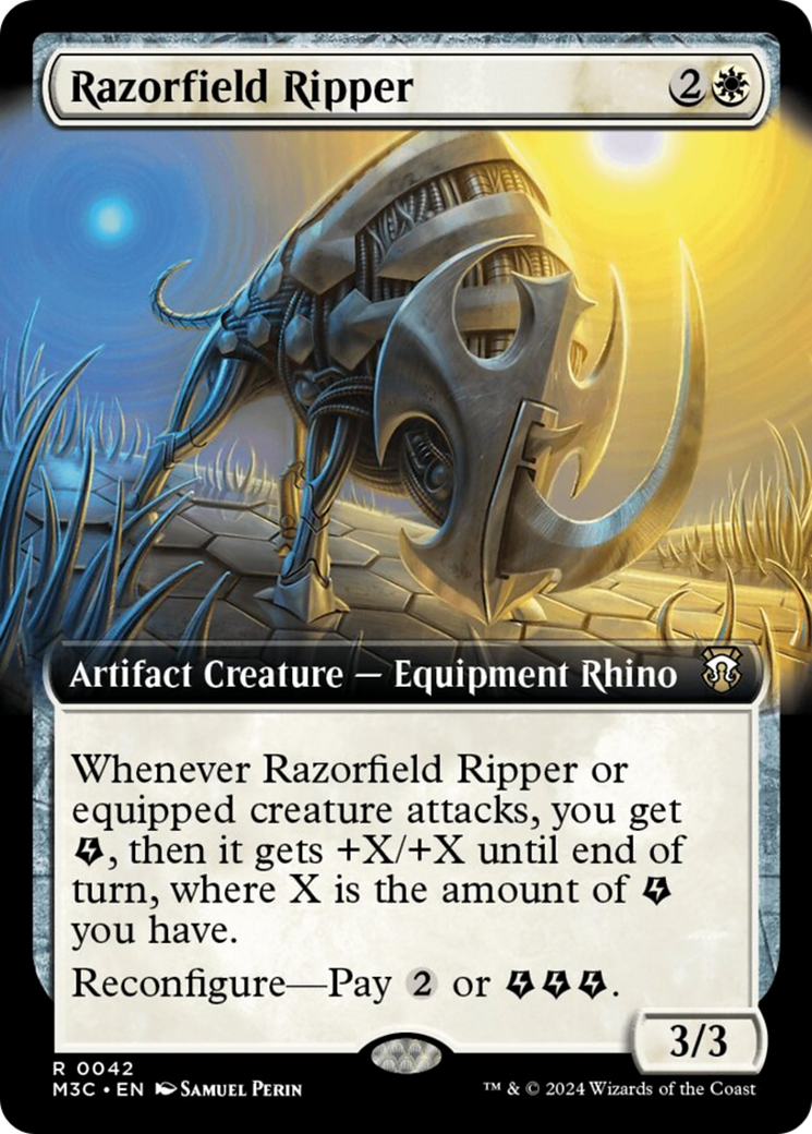 Razorfield Ripper (Extended Art) (Ripple Foil) [Modern Horizons 3 Commander] | Grognard Games