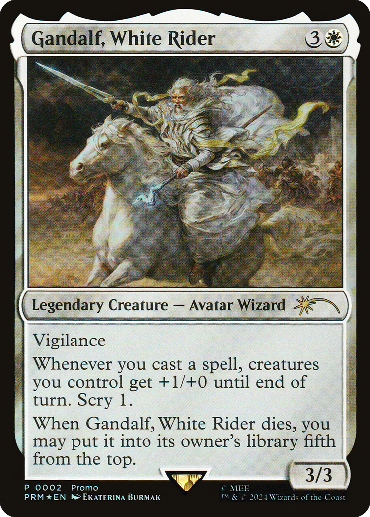 Gandalf, White Rider [Resale Promos] | Grognard Games
