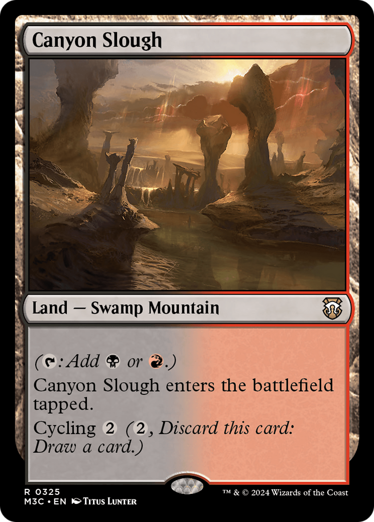 Canyon Slough (Ripple Foil) [Modern Horizons 3 Commander] | Grognard Games