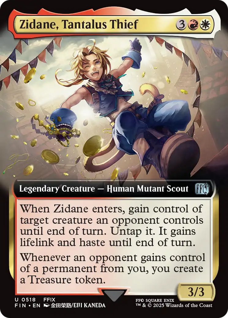Zidane, Tantalus Thief (Extended Art) (FIN-518) - FINAL FANTASY | Grognard Games