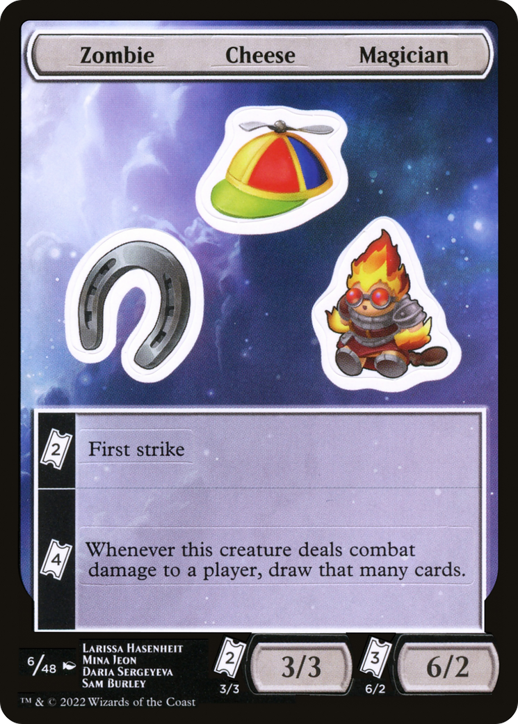 Zombie Cheese Magician [Unfinity Stickers] | Grognard Games