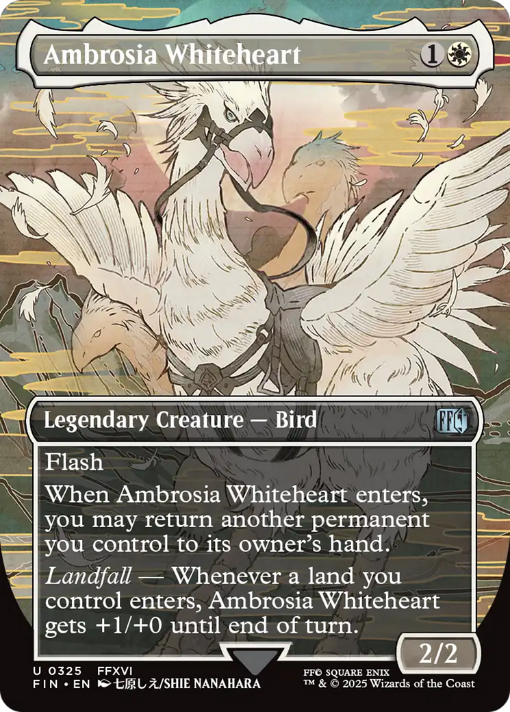 Ambrosia Whiteheart (Borderless) (FIN-325) - FINAL FANTASY (Borderless) | Grognard Games