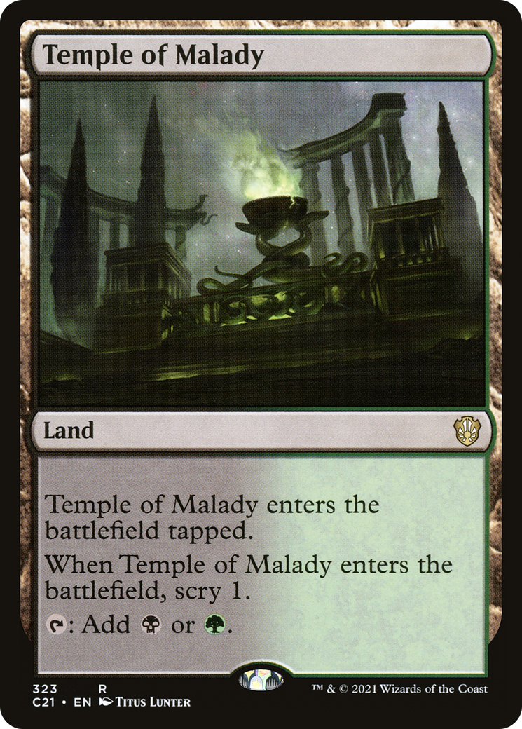 Temple of Malady [Commander 2021] | Grognard Games