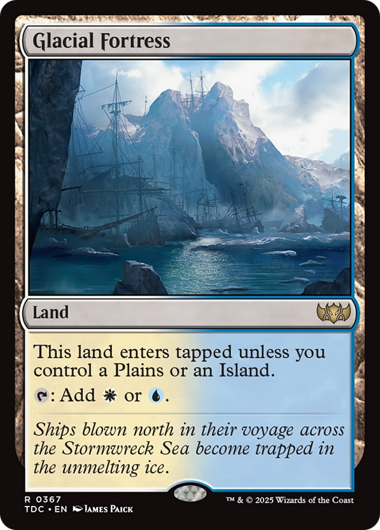 Glacial Fortress [Tarkir: Dragonstorm Commander] | Grognard Games