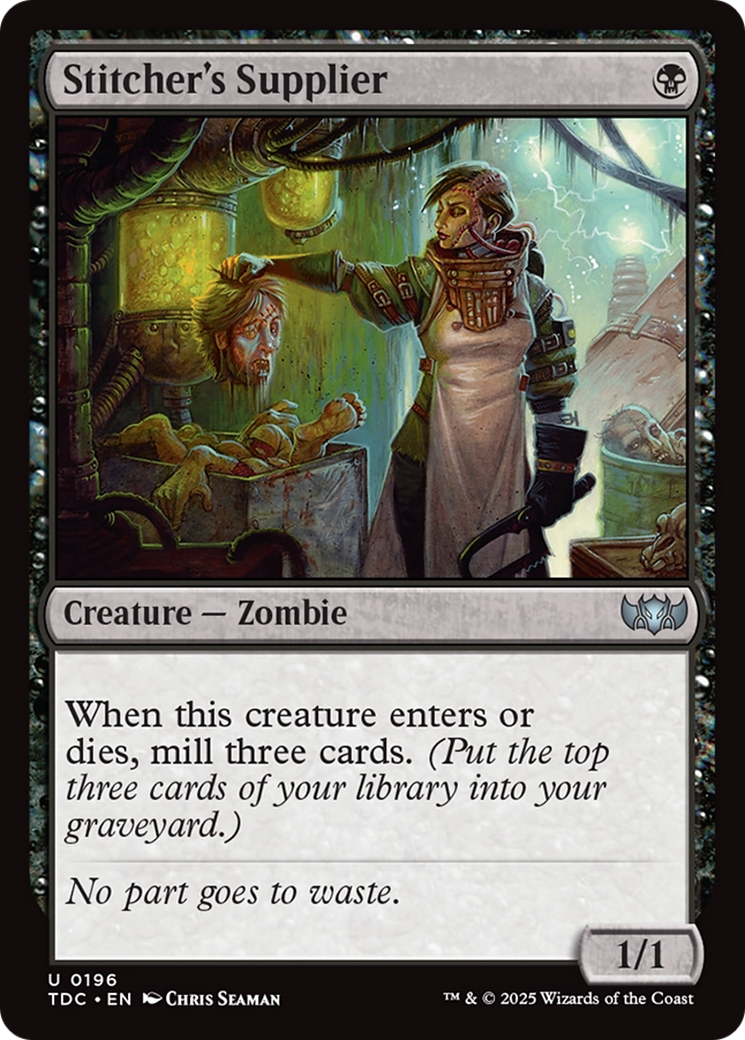 Stitcher's Supplier [Tarkir: Dragonstorm Commander] | Grognard Games