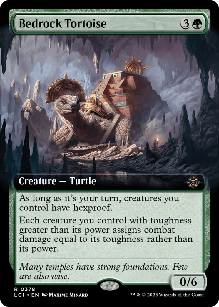 Bedrock Tortoise (Extended Art) [The Lost Caverns of Ixalan] | Grognard Games